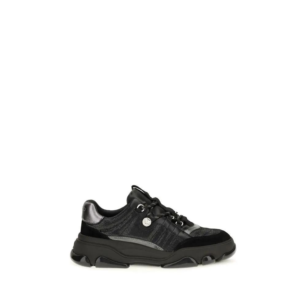 Baskets Chunky PINKO en Cuir de Veau Noir