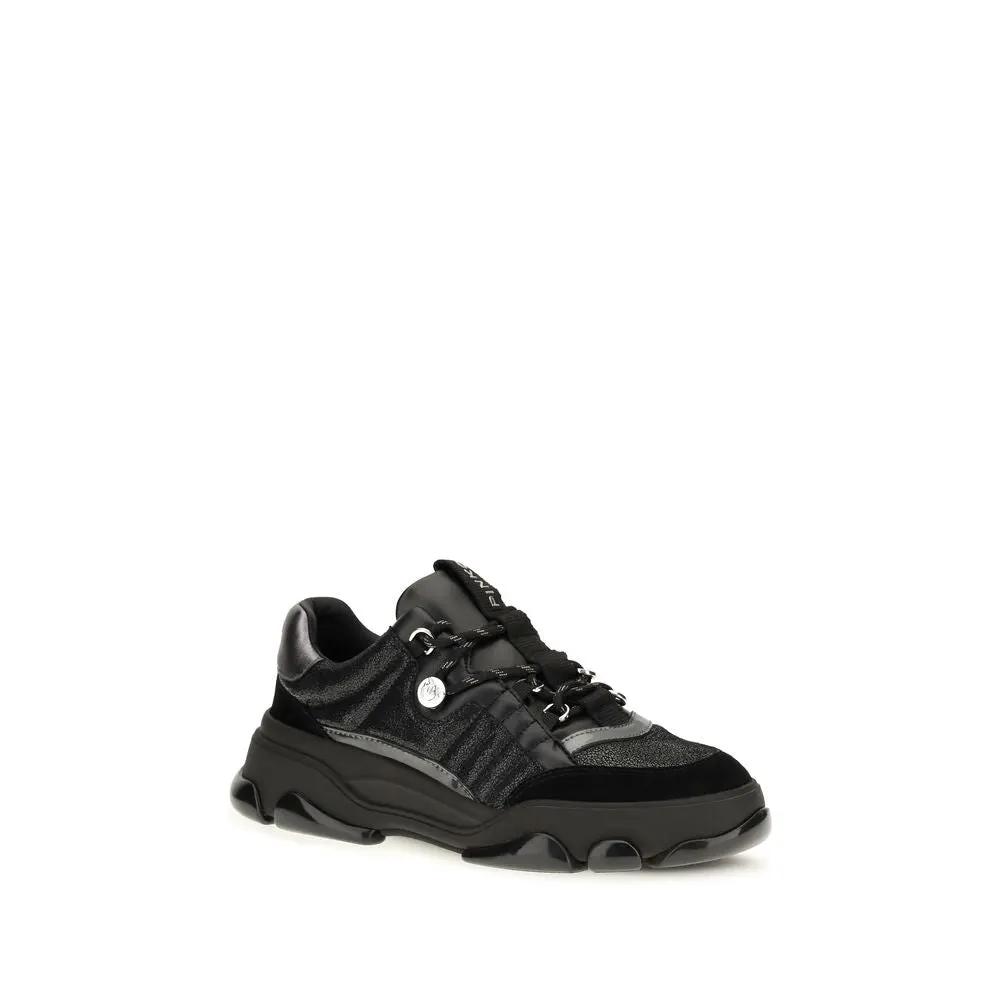 Baskets Chunky PINKO en Cuir de Veau Noir