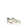 PINKO Baskets Chunky Beige Cuir de Veau Bos Taurus