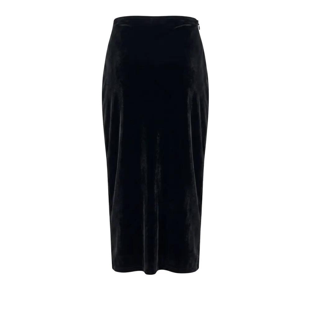 Jupe noire en coton pour femme Philipp Plein