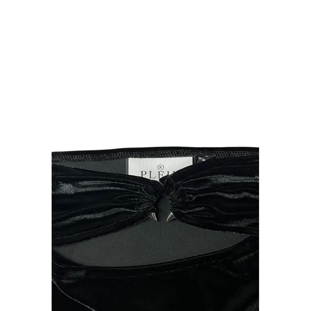 Jupe noire en coton pour femme Philipp Plein