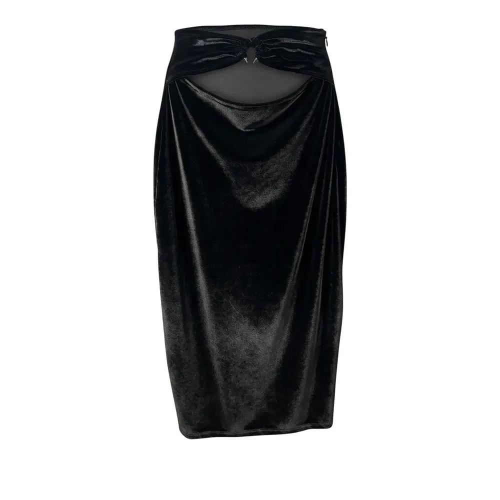 Jupe noire en coton pour femme Philipp Plein