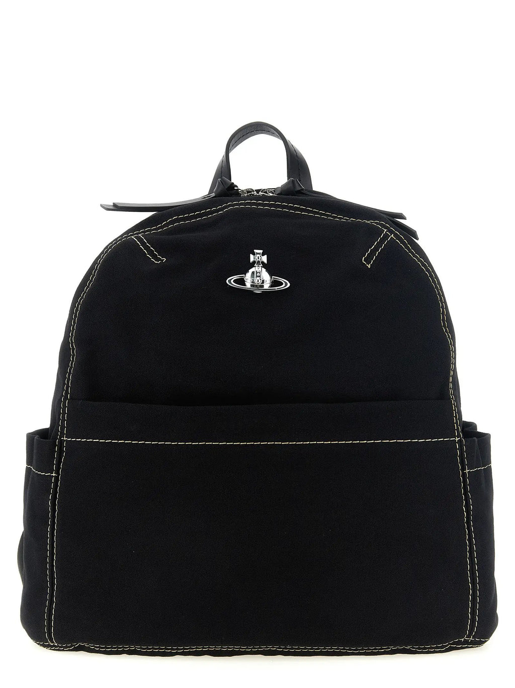 Sac à dos en coton noir Vivienne Westwood