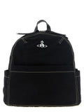 Sac à dos en coton noir Vivienne Westwood