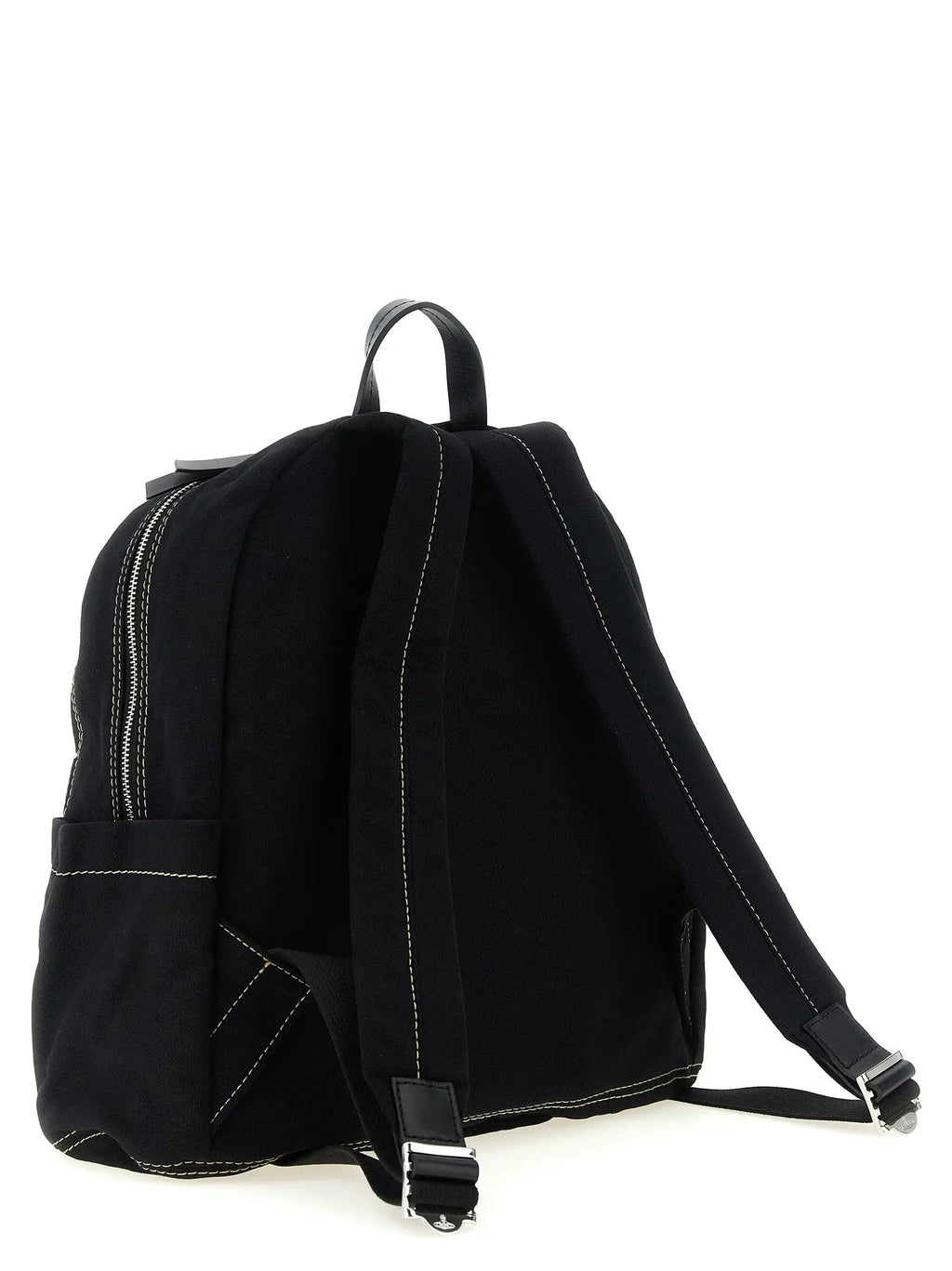 Sac à dos en coton noir Vivienne Westwood