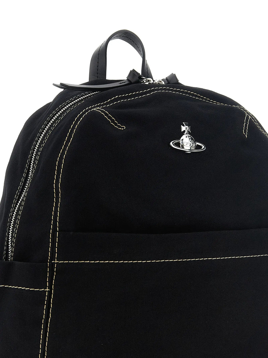 Sac à dos en coton noir Vivienne Westwood