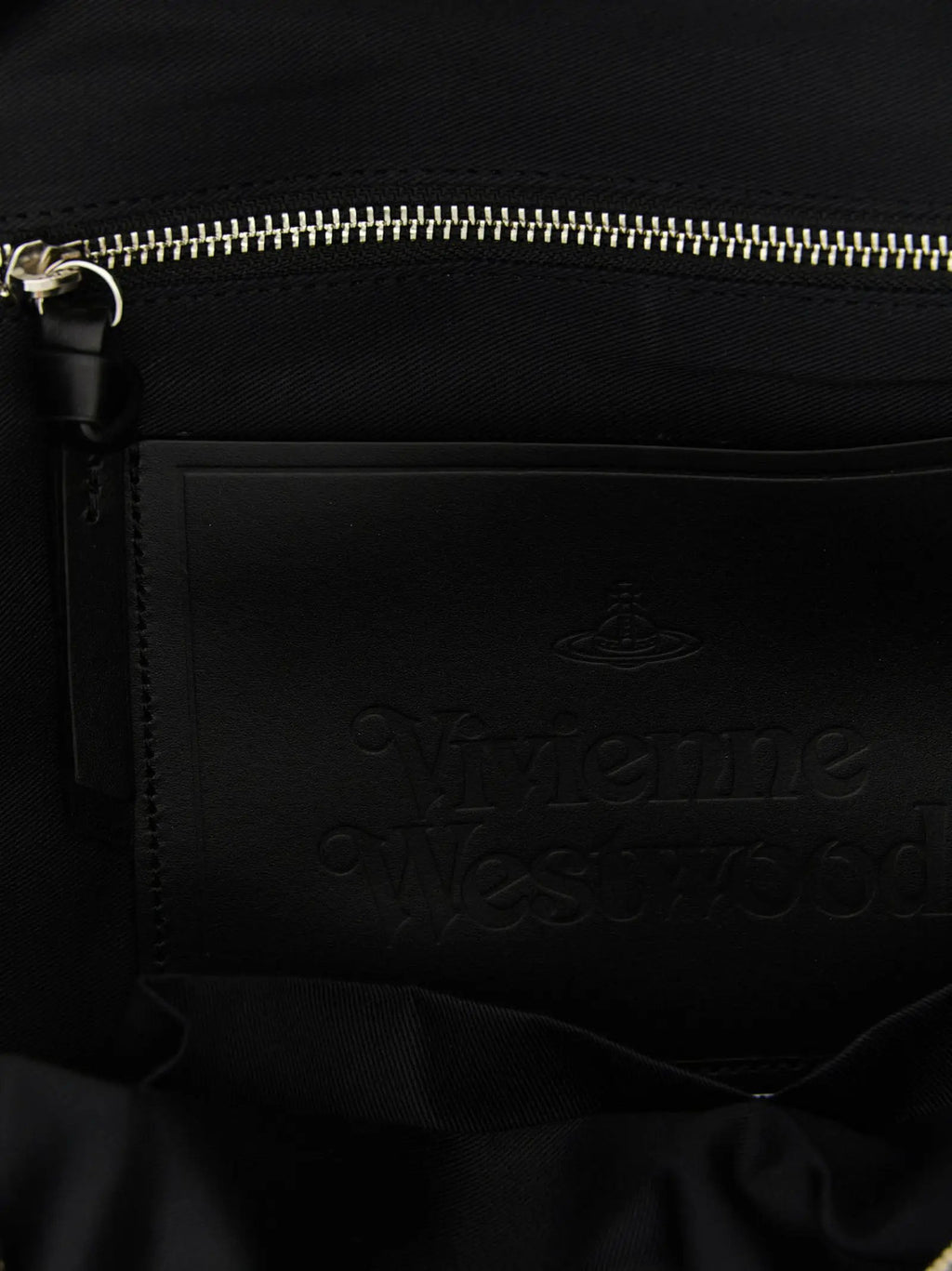 Sac à dos en coton noir Vivienne Westwood