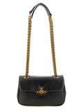 Vivienne Westwood Black Calfskin Shoulder Bag