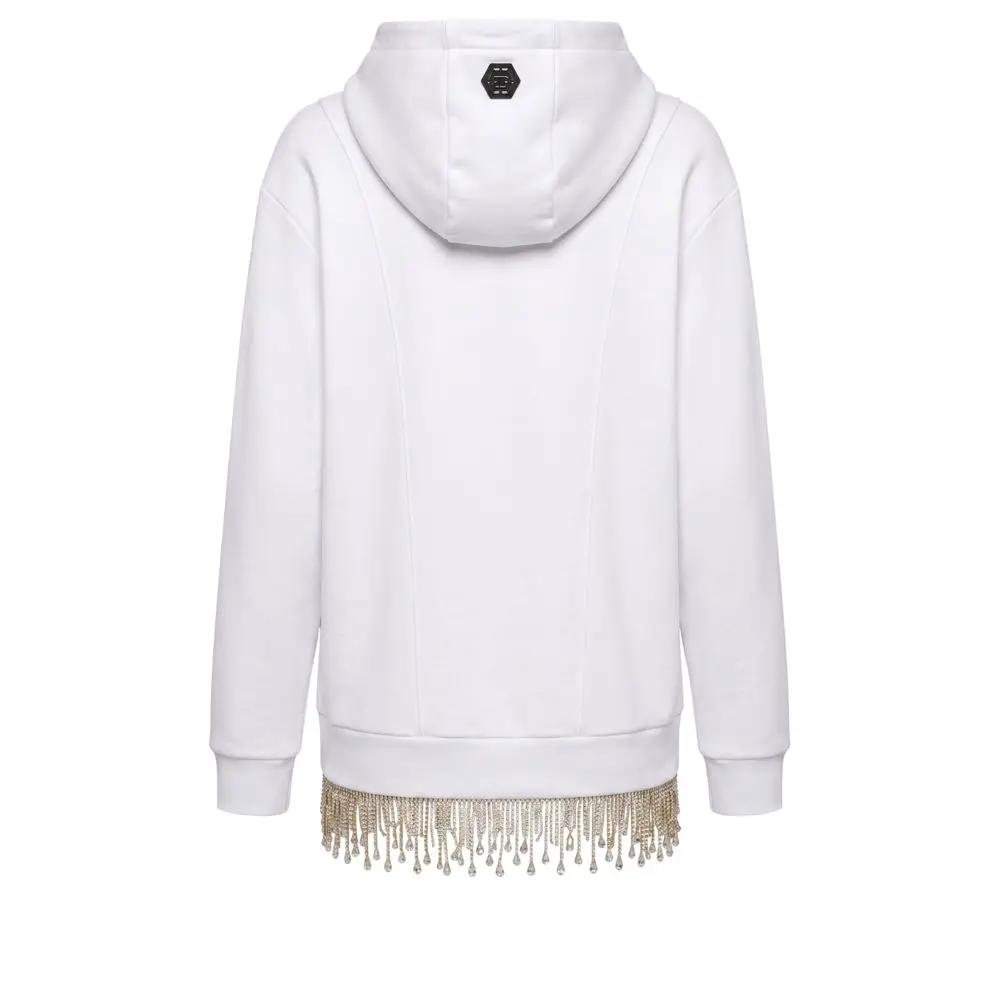 Sweat-shirt Philipp Plein en coton blanc pour femme