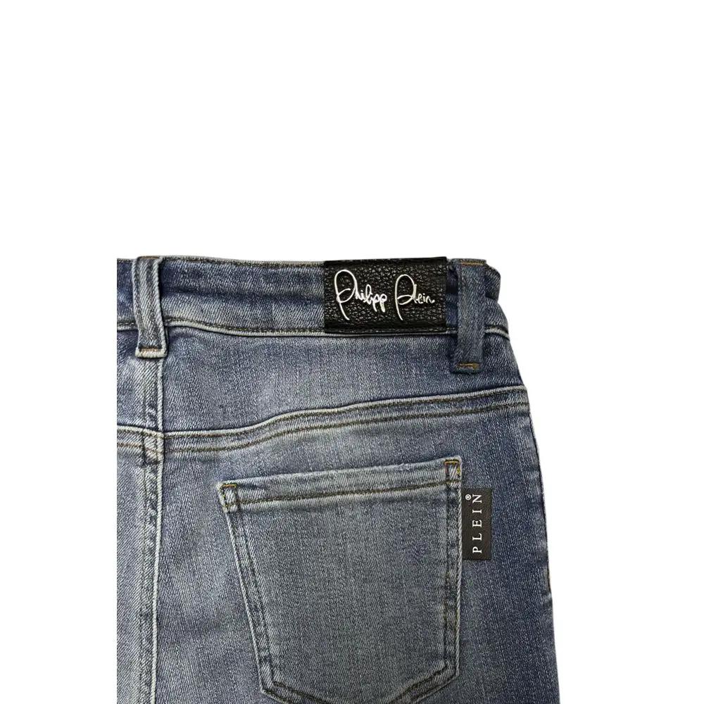 Jean en coton bleu femme Philipp Plein