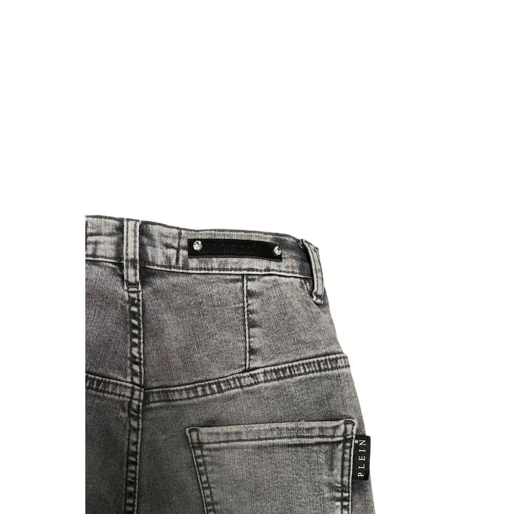 Pantalon Femme Philipp Plein en Coton Gris