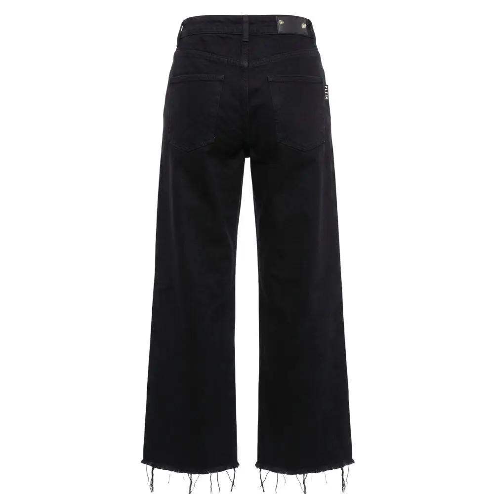 Pantalon noir en coton pour femme Philipp Plein