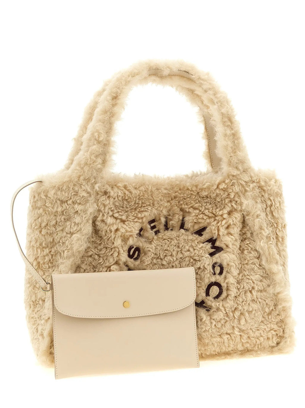 Sac cabas Stella McCartney en polyester beige