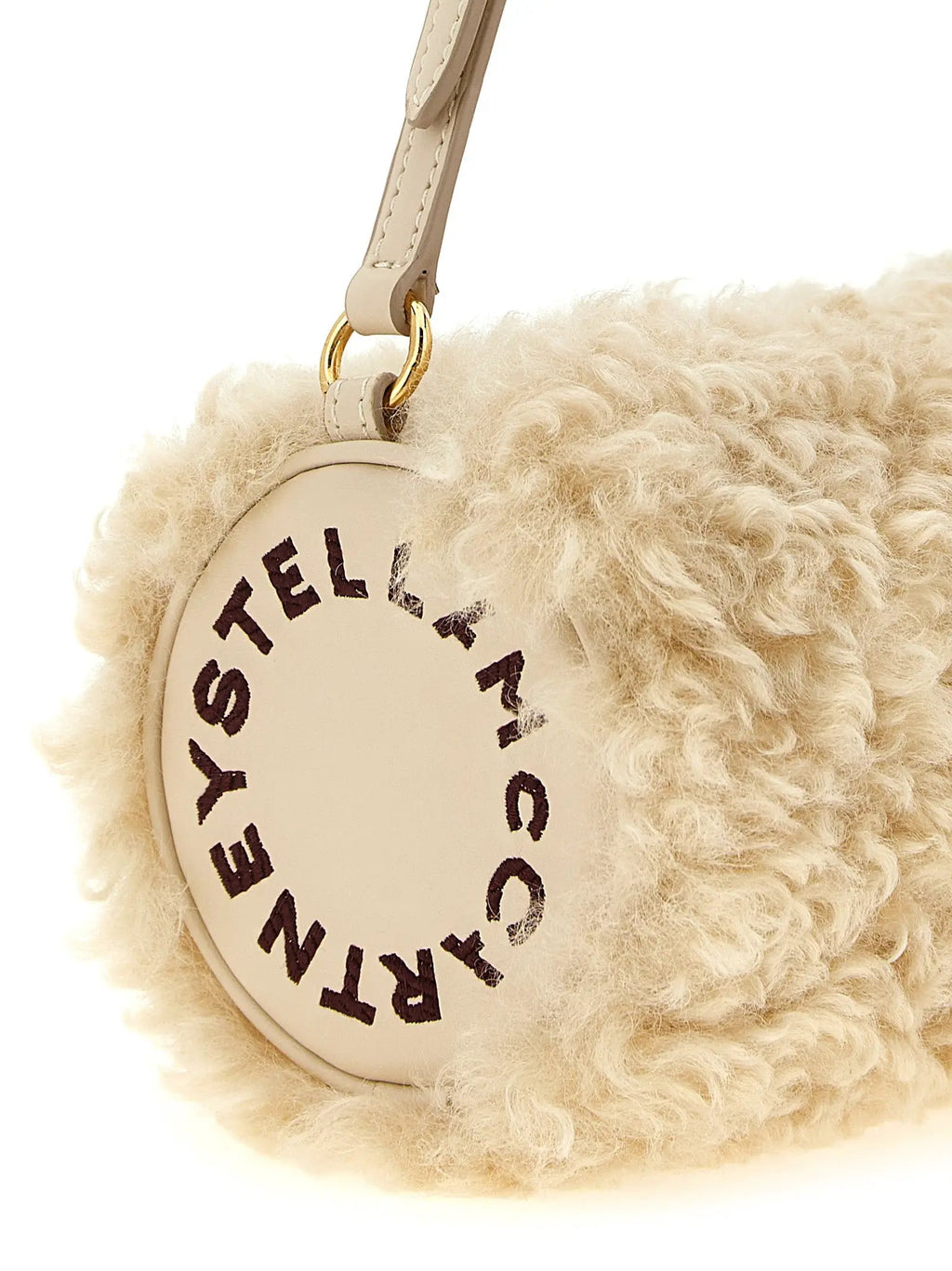 Pochette Stella McCartney en polyester beige