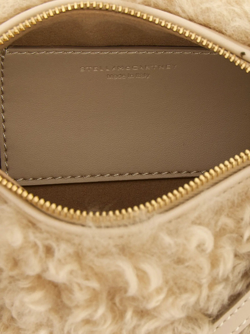 Pochette Stella McCartney en polyester beige