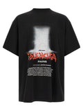 T-shirt Balenciaga en coton noir