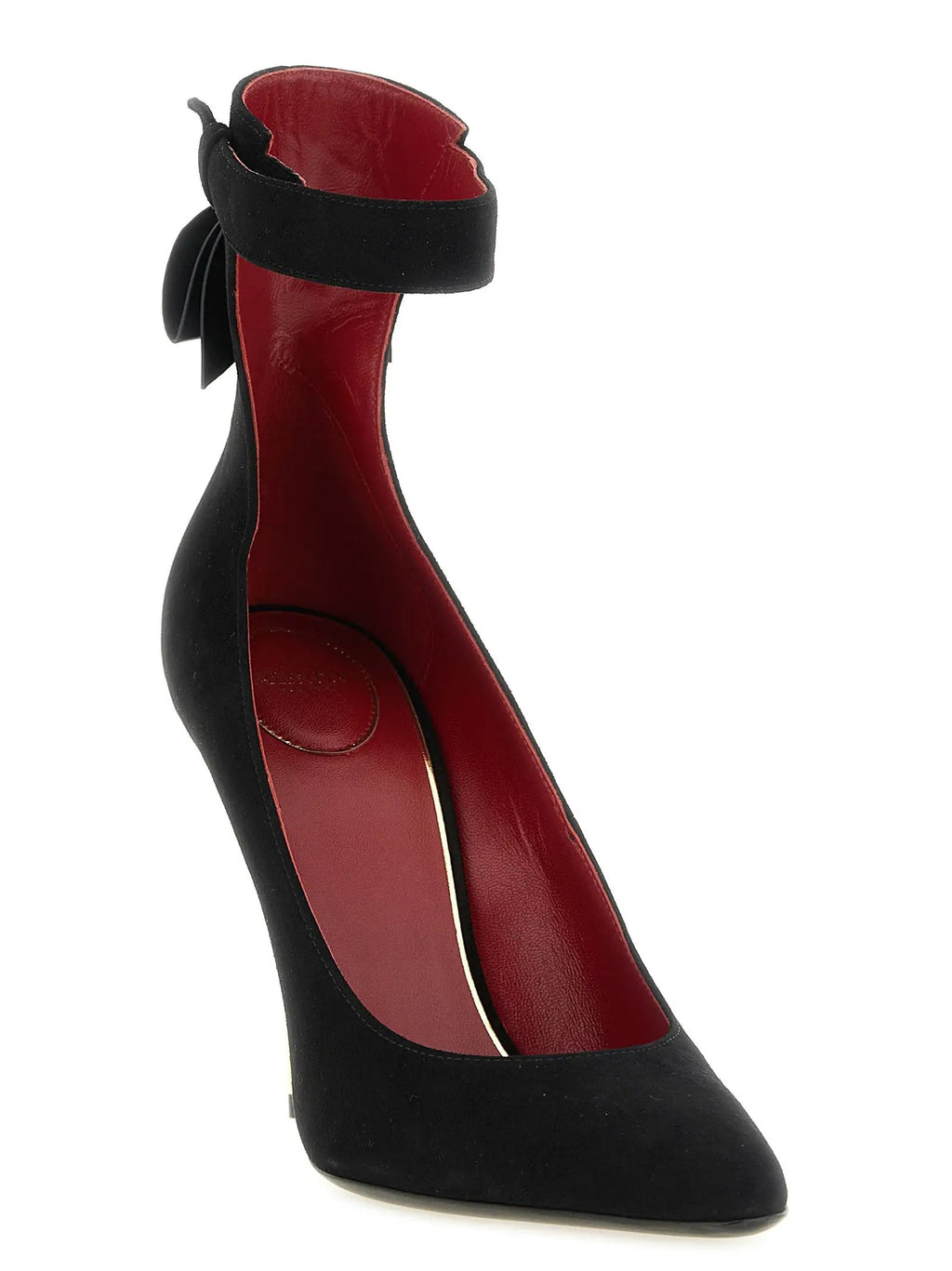 Escarpins Valentino Garavani en Chèvre Noir à Talon Haut