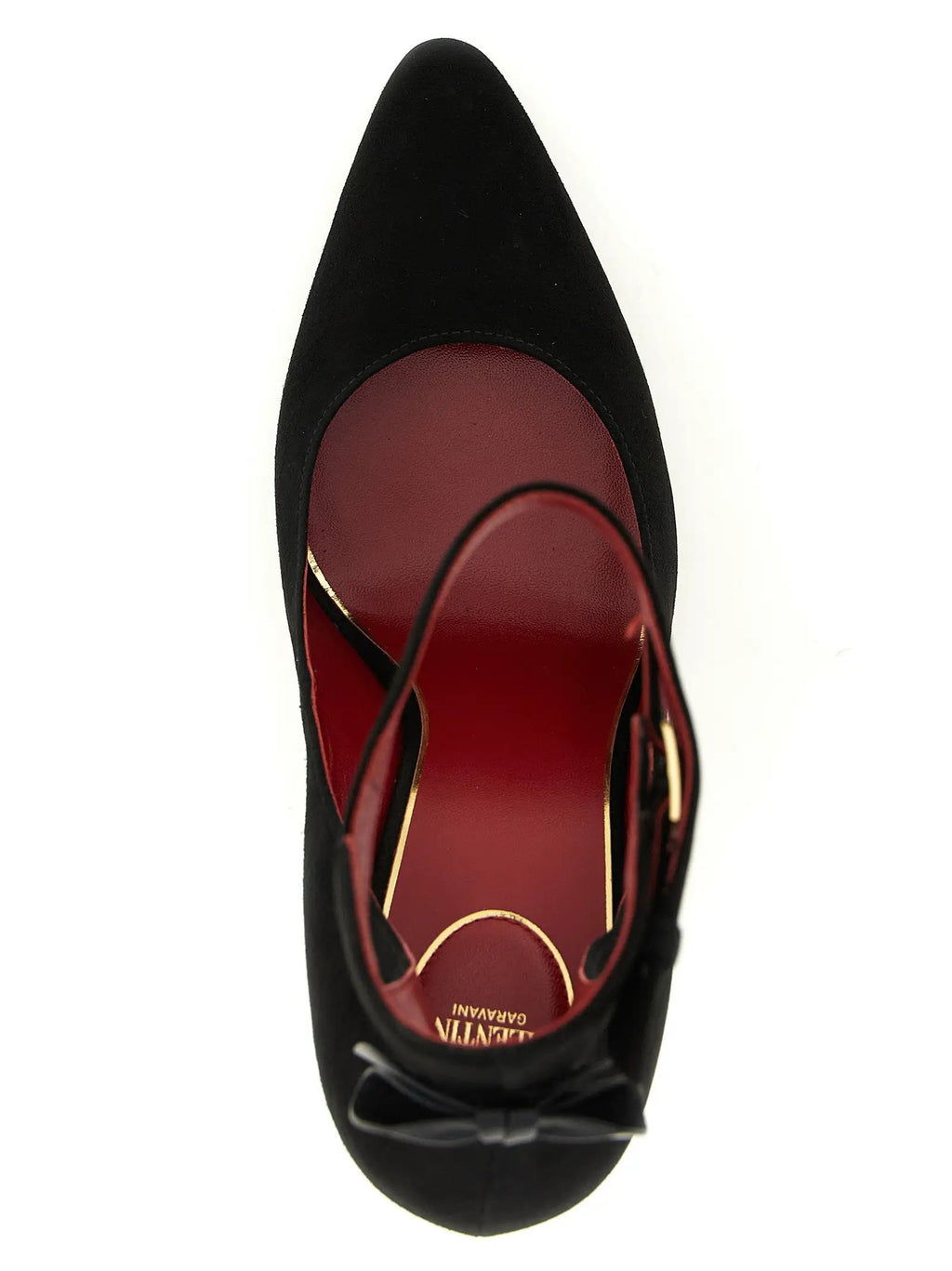 Escarpins Valentino Garavani en Chèvre Noir à Talon Haut