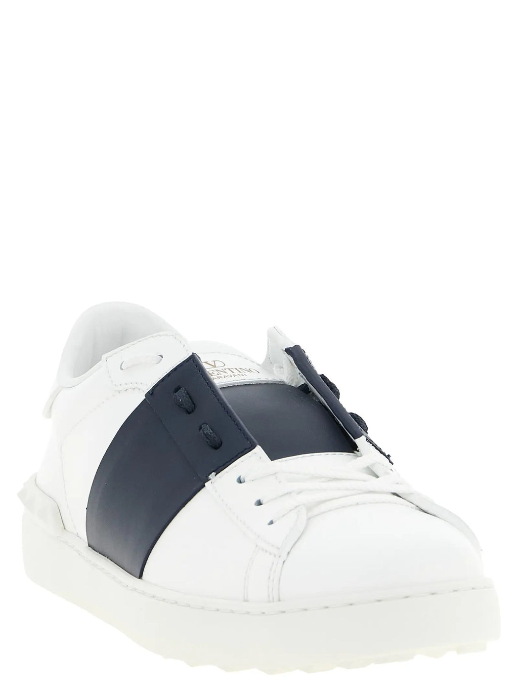 Valentino Garavani Valentino Garavani Blue Calfskin Low Top Sneakers