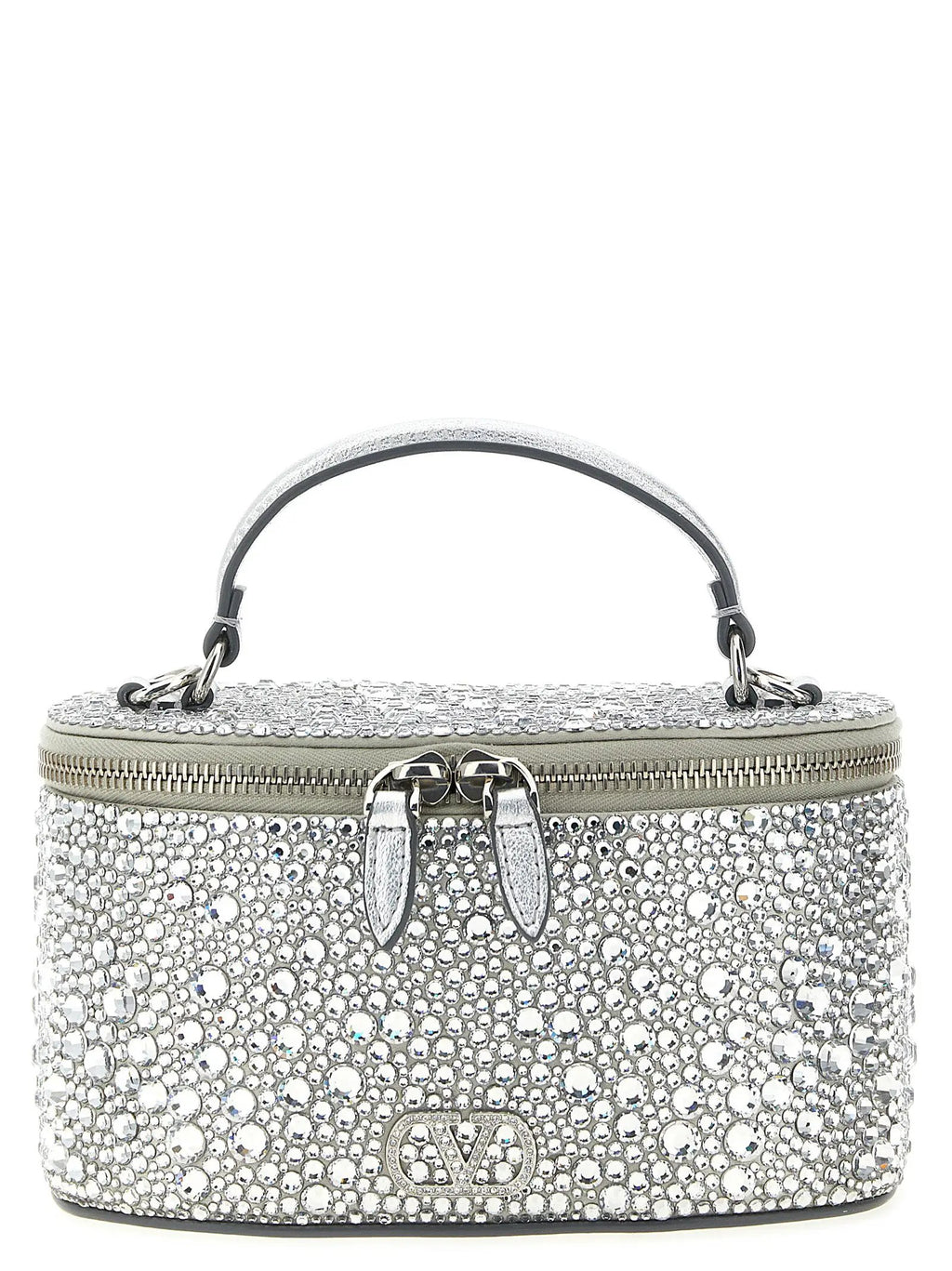 Valentino Garavani Silver Viscose Handbag