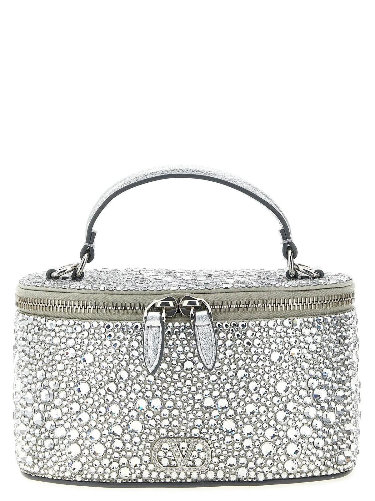 Valentino Garavani Silver Viscose Handbag