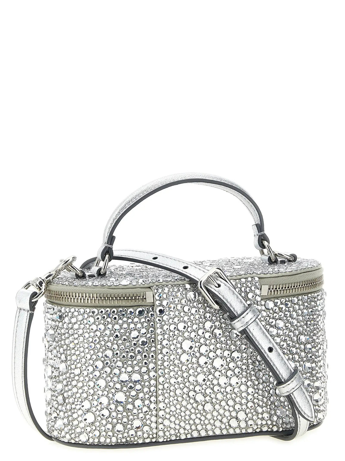 Valentino Garavani Silver Viscose Handbag