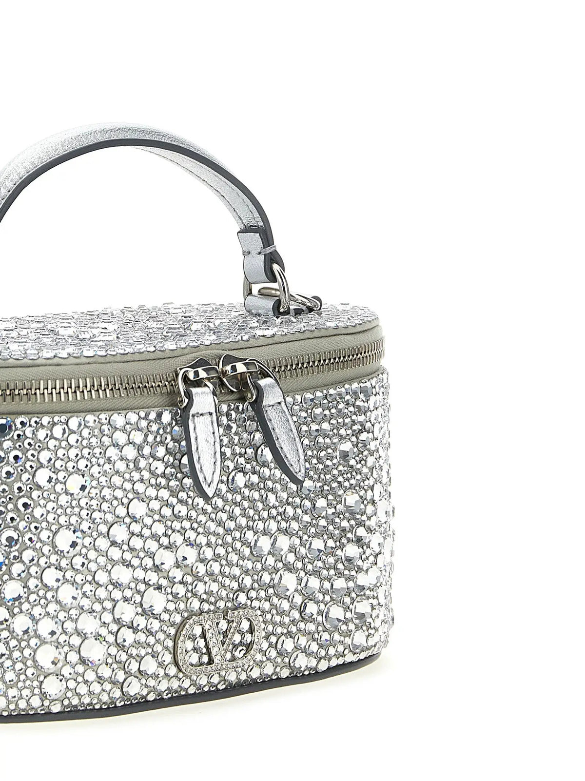 Valentino Garavani Silver Viscose Handbag