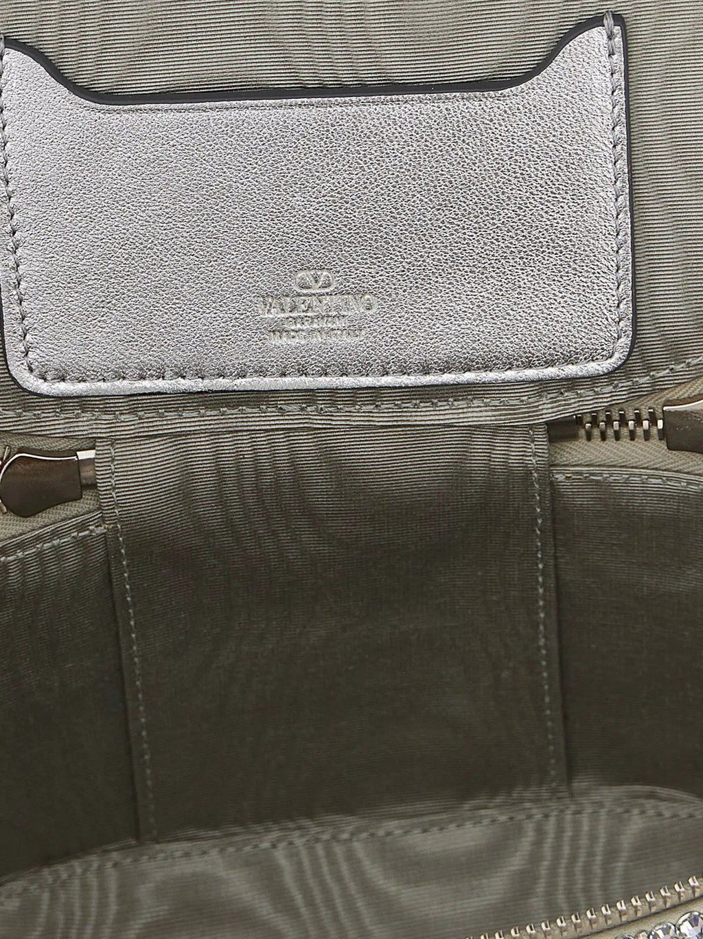 Valentino Garavani Silver Viscose Handbag