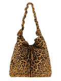 Saint Laurent Brown Calfskin Shoulder Bag