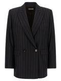 Alberto Biani Blazer en laine bleu