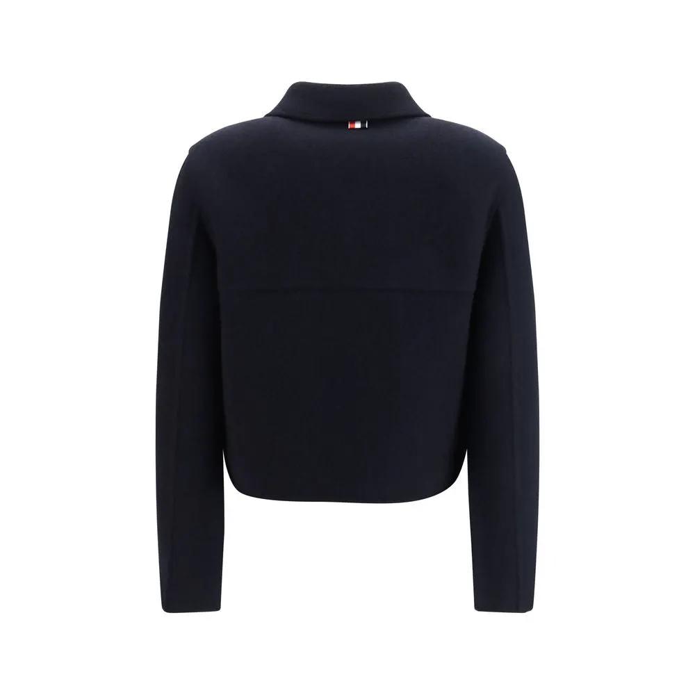 Thom Browne Thom Browne Blue Wool Oves Aries Full-Length Jacket