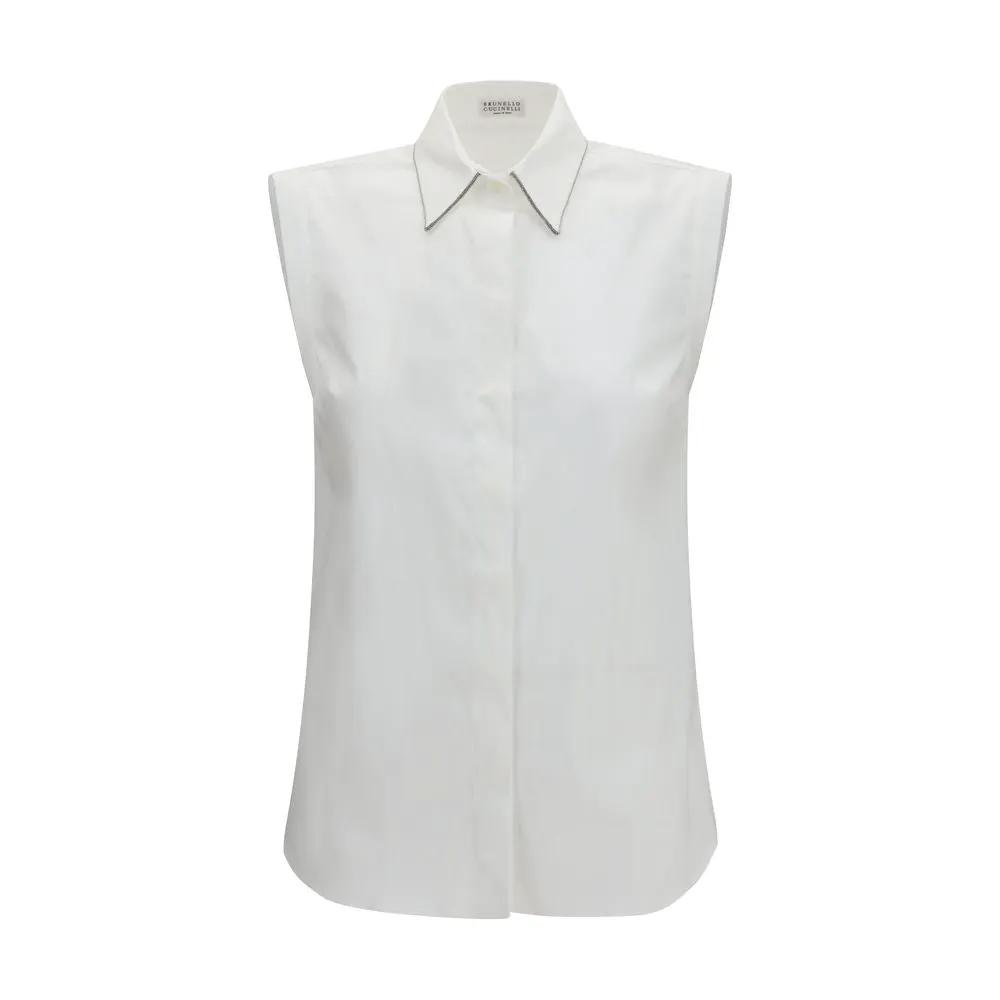 Brunello Cucinelli Brunello Cucinelli White Cotton Shirt