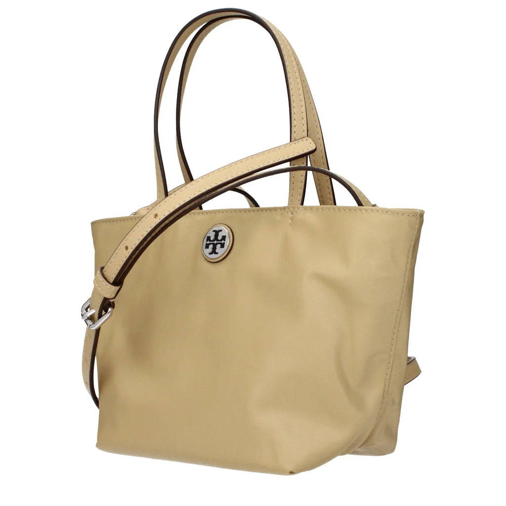 Sac à main en nylon beige Tory Burch