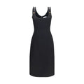 Versace Versace Black Wool Oves Aries Casual Dress
