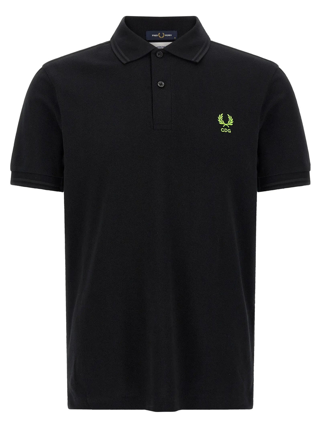 Polo bicolore en coton Comme des Garçons