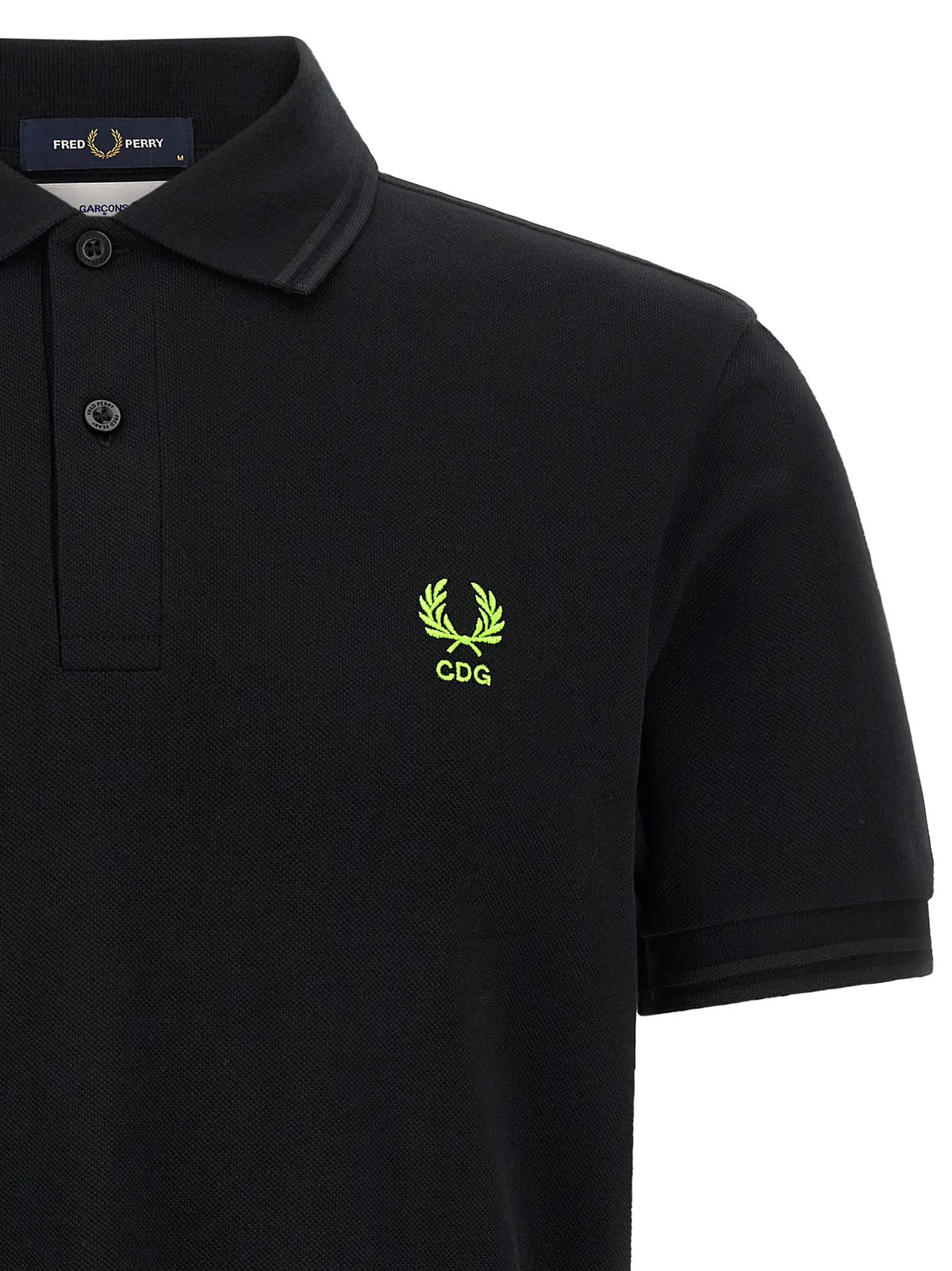 Comme Des Garçons Bicolor Cotton Polo Shirt