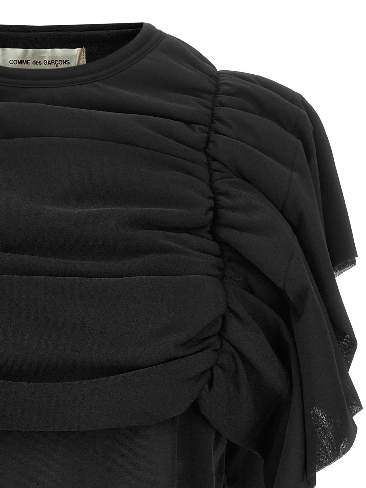 Chemise Comme Des Garçons en polyester noir à motifs