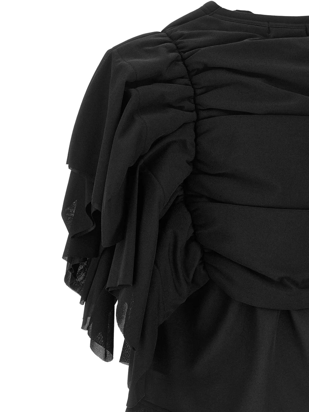 Chemise Comme Des Garçons en polyester noir à motifs