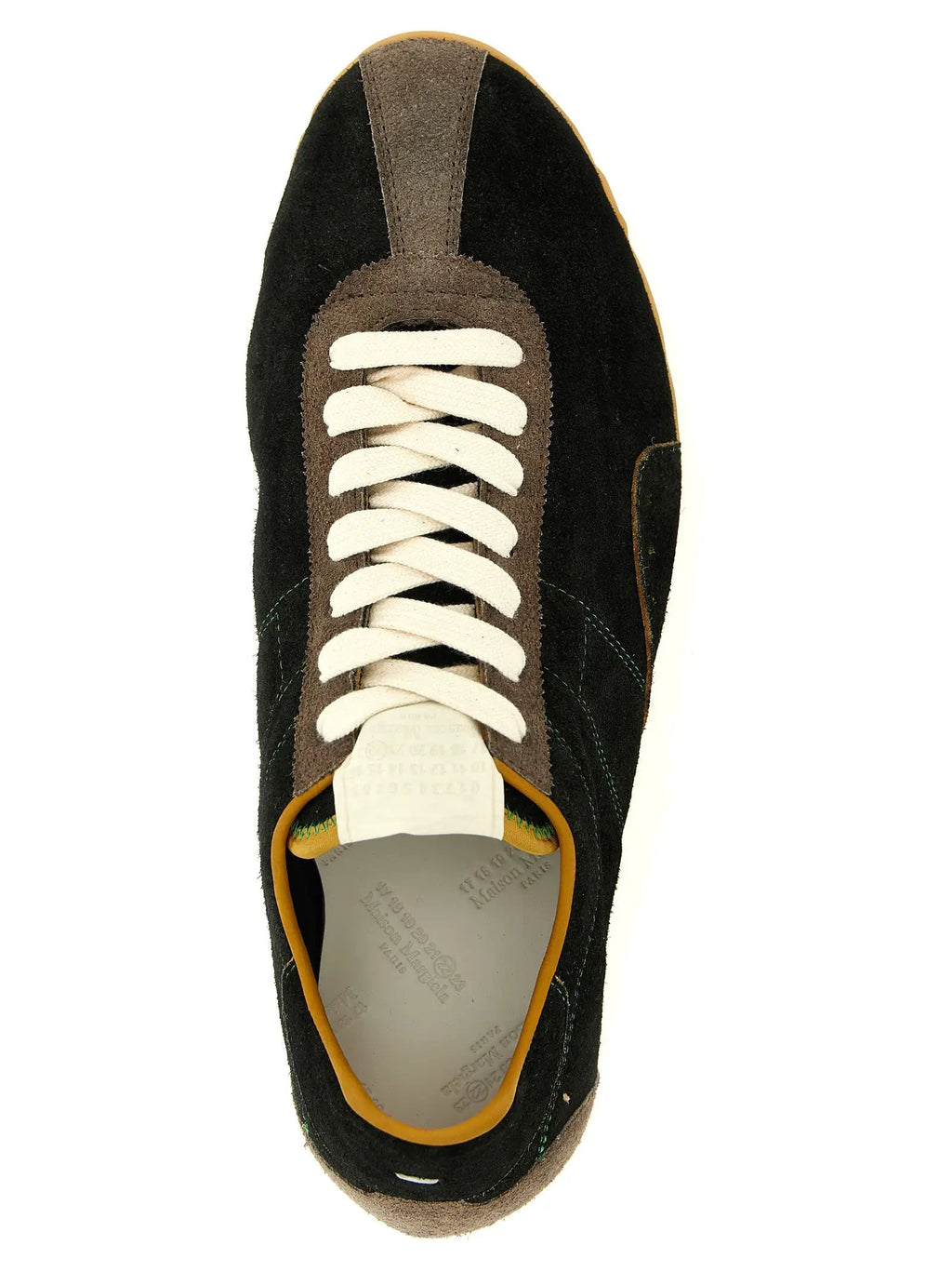Baskets athlétiques Maison Margiela multicolores en cuir de veau