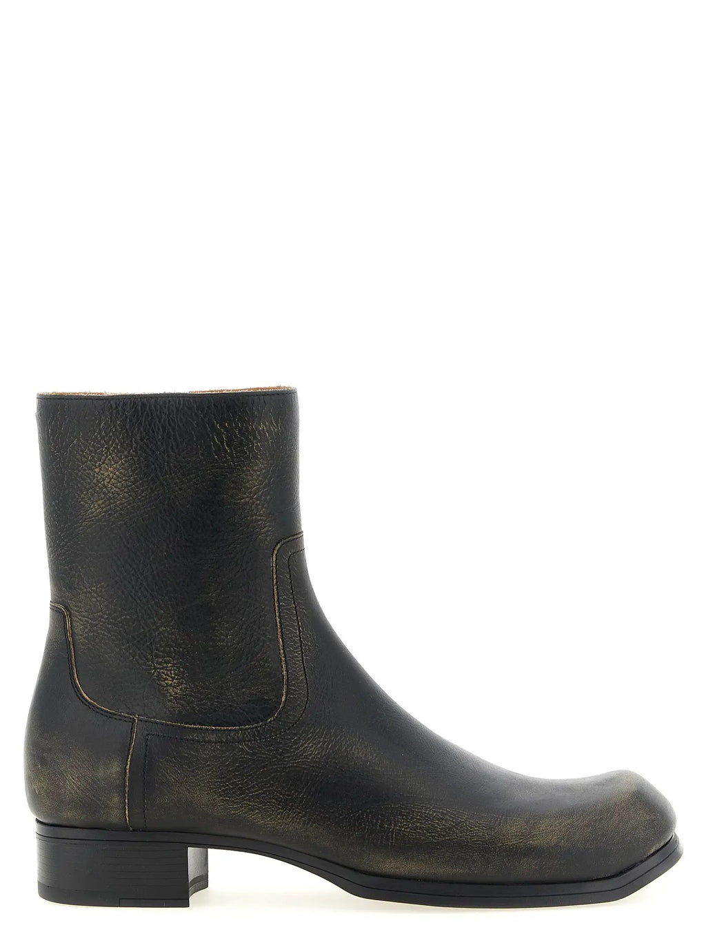 Bottines Maison Margiela en cuir de veau noir