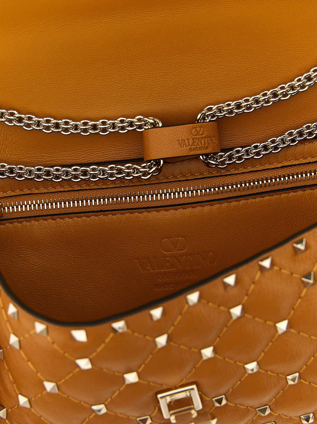 Sac porté épaule Valentino Garavani en chevreau orange