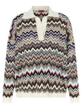 Polo en viscose multicolore Missoni