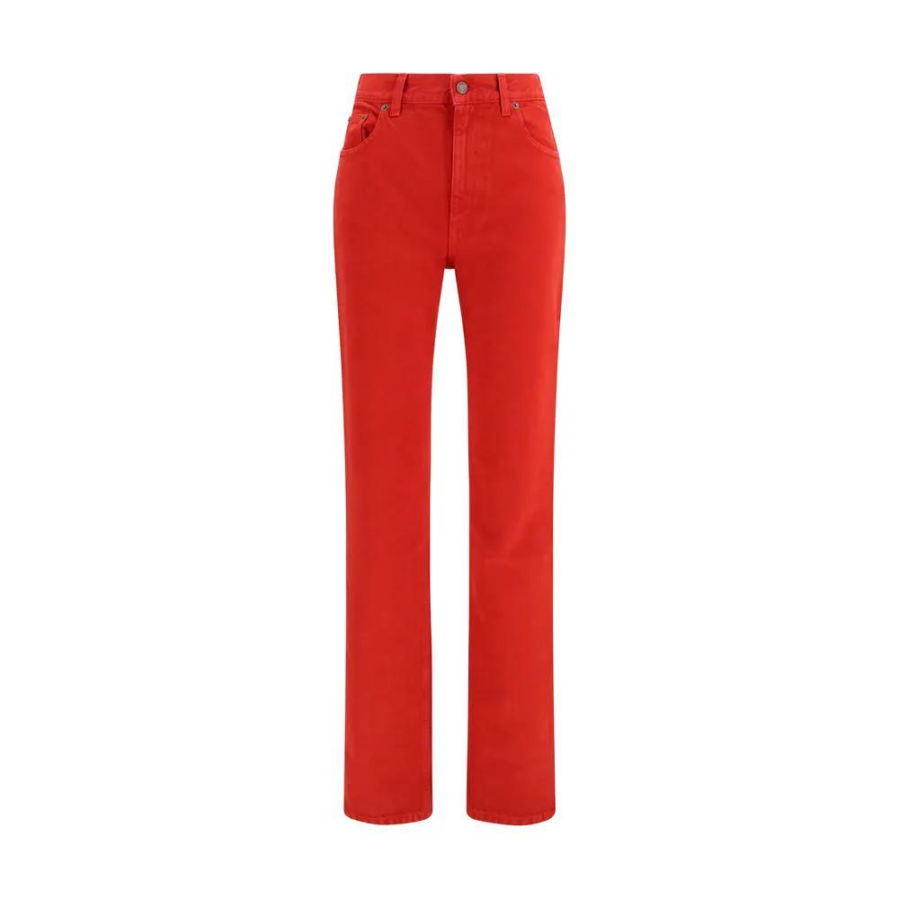 Pantalon décontracté Chloé en coton rouge