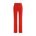 Pantalon décontracté Chloé en coton rouge