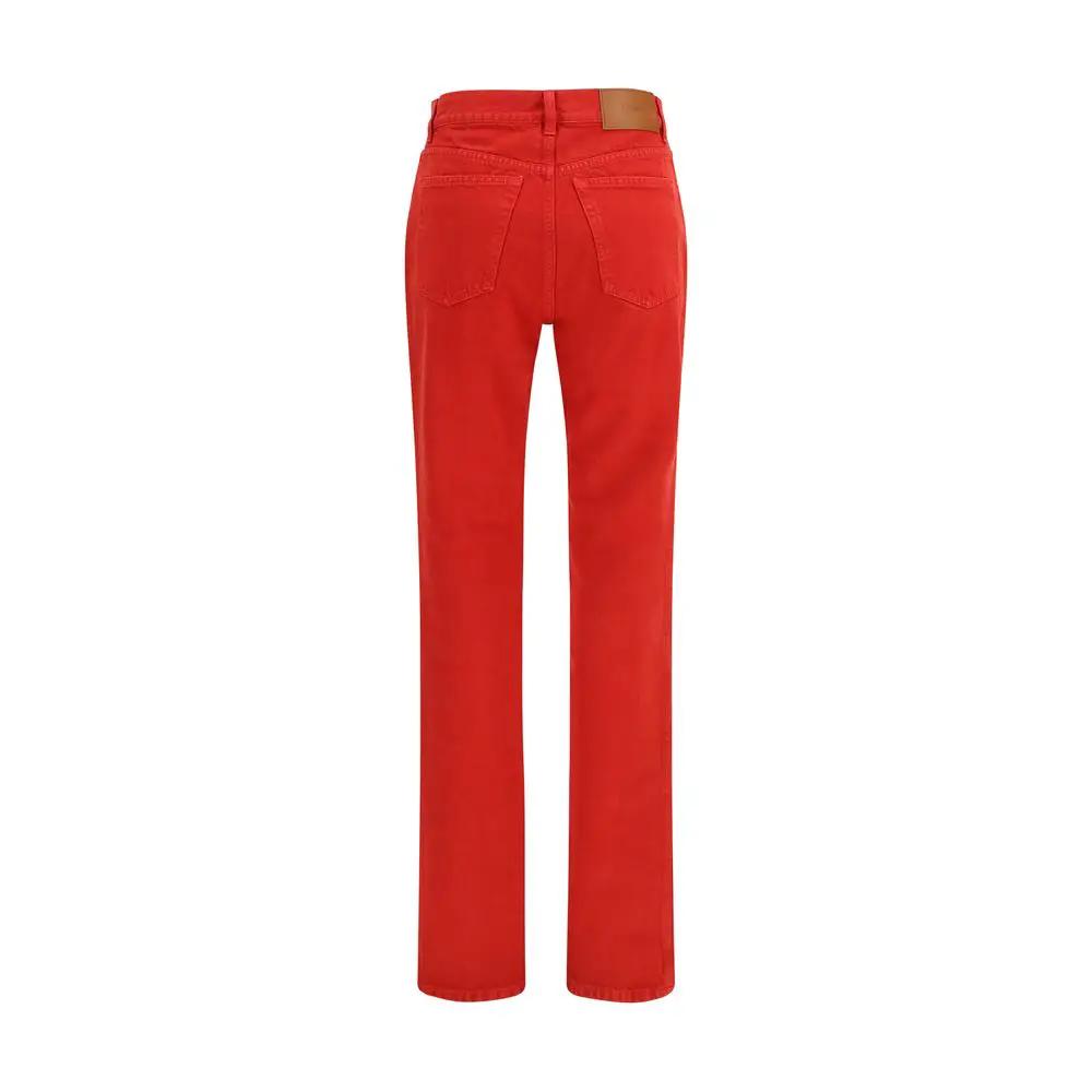 Chloé Chloé Red Cotton Casual Pants