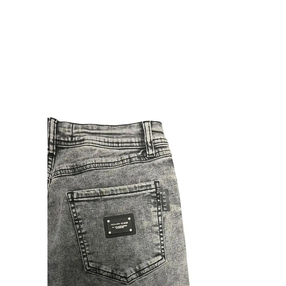 Philipp Plein Philipp Plein Grey Cotton Women Jeans