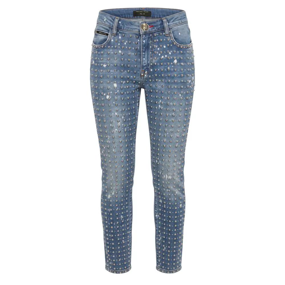 Philipp Plein Philipp Plein Blue Cotton Women Jeans