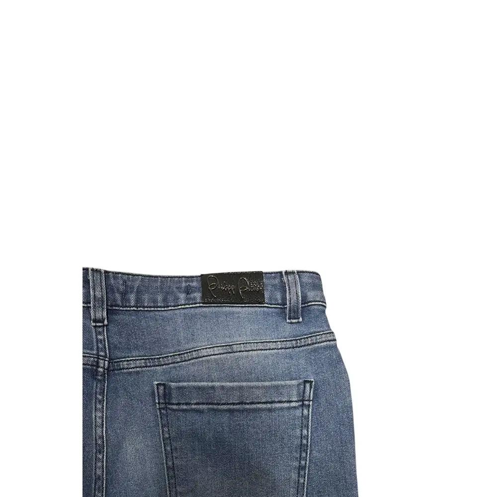 Philipp Plein Philipp Plein Blue Cotton Women Jean