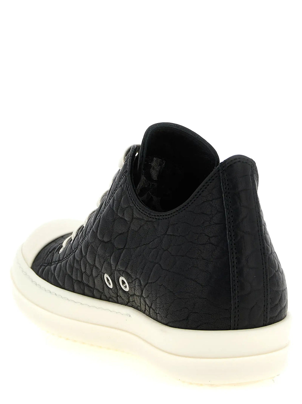 Baskets basses en cuir d'agneau bicolore Rick Owens