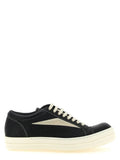Baskets basses en cuir d'agneau bicolore Rick Owens